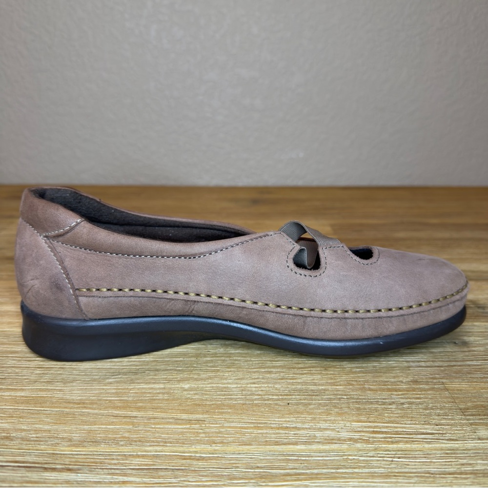 SAS Crissy Slip On Loafers Women's 9 WW Tan Praline Nubuck Comfort Moccasin - Picture 4 of 13